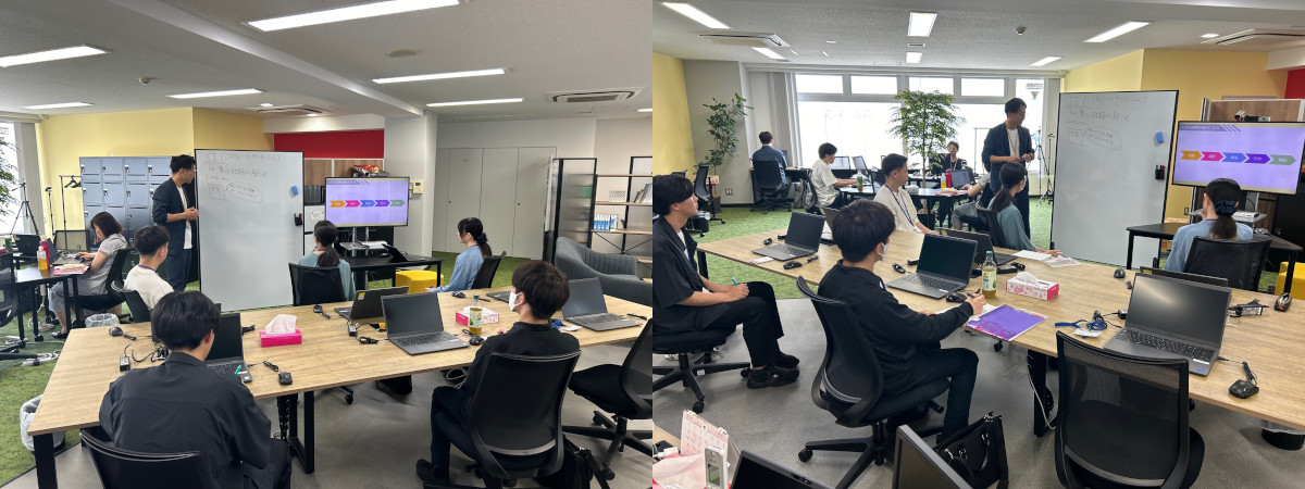 2024年8月6日メディアファイブ株式会社で開催された1day仕事体験の様子(東京オフィス)