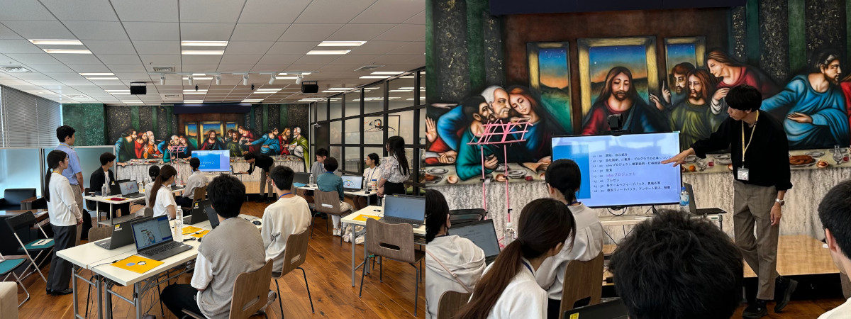 2024年8月8日メディアファイブ株式会社で開催された1day仕事体験の様子(福岡オフィス)