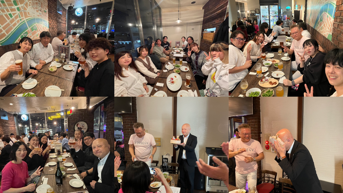 2024年11月15日に開催されたメディアファイブの社内イベント、ビアホールの様子(ビアホールバク)