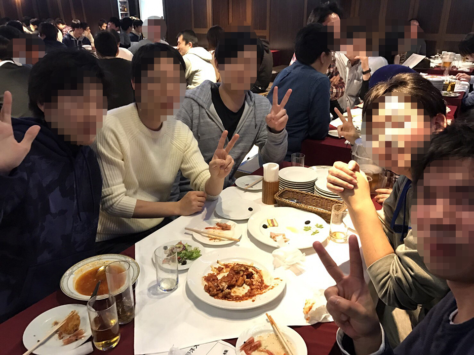 打ち上げの様子