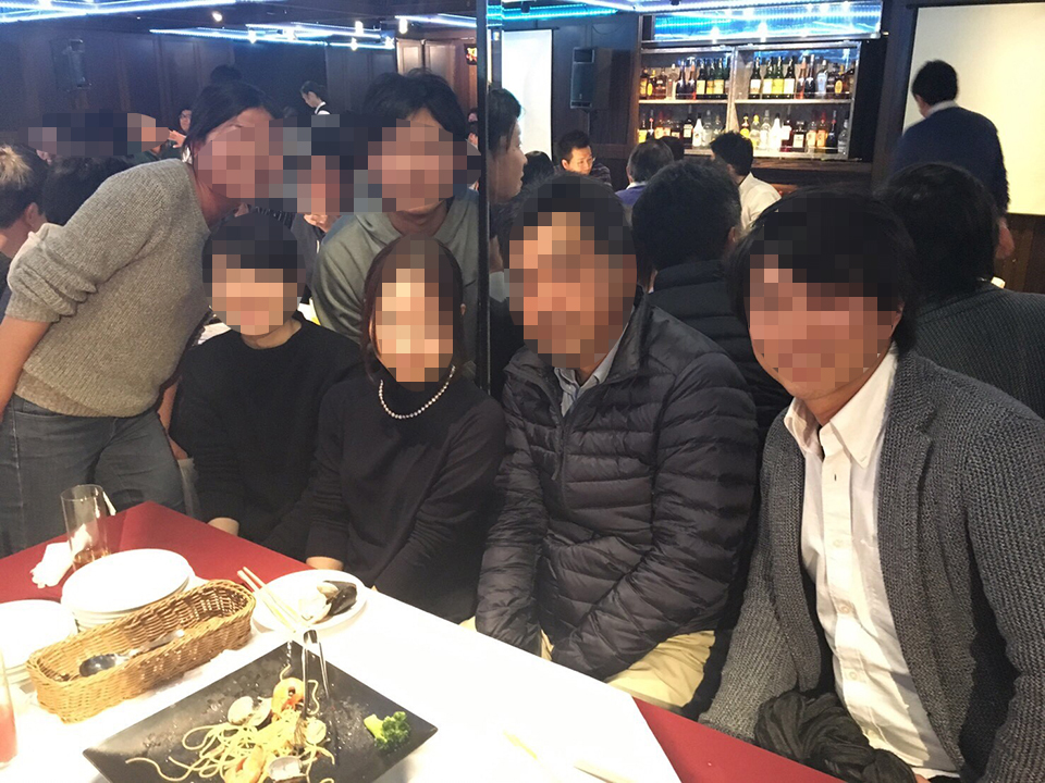 打ち上げの様子