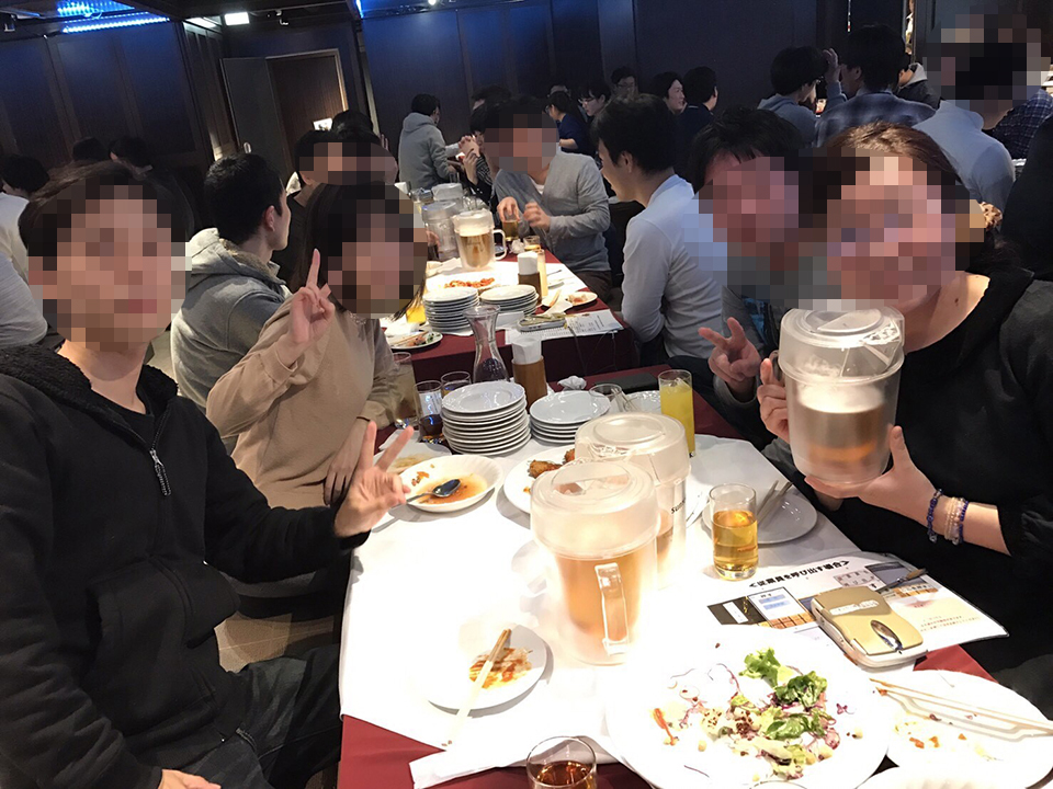 打ち上げの様子