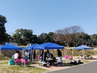 日差し避けのテント